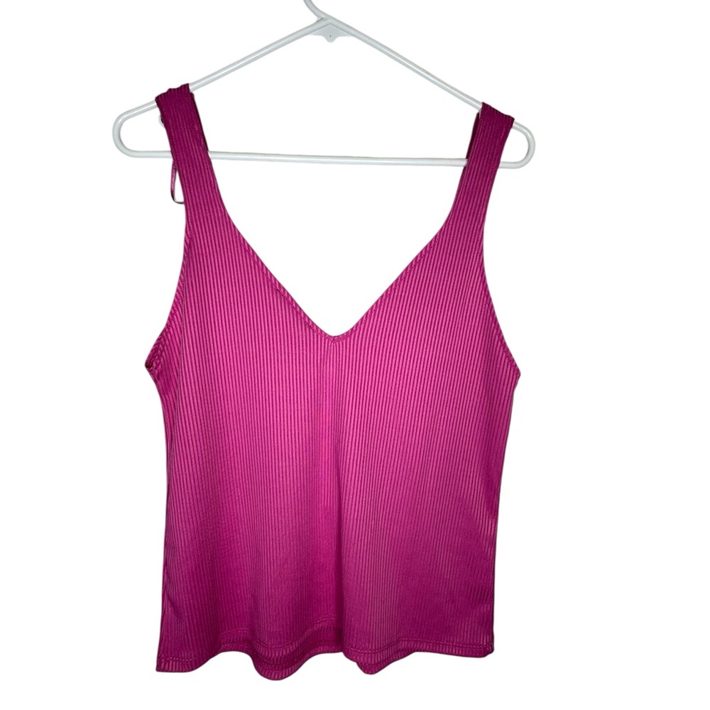 Zara Fuchsia Ribbed Top - Picture 6 of 6